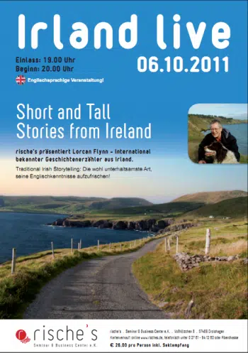 Lorcan Flynn aus Irland präsentiert englisches Storytelling "Short and Tall Stories from Ireland"