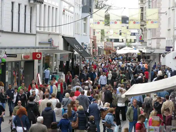 Volle Innenstadt während des Lenz (Foto: Stadt Lippstadt)