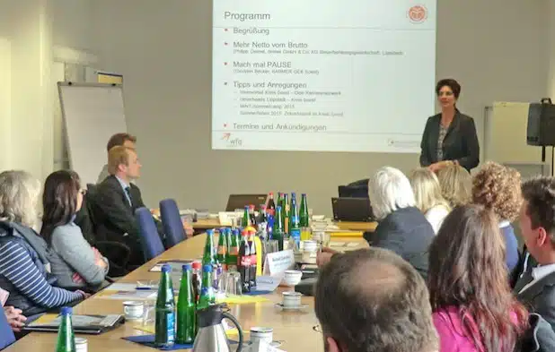 Gut besucht war das Netzwerktreffen „Familienfreundliche Unternehmen im Kreis Soest“ in Soest (Foto: wfg).