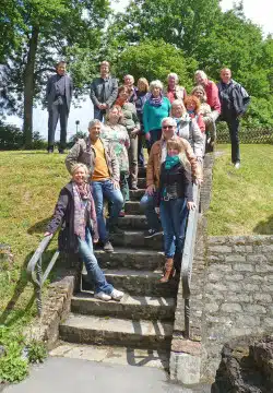 Die Bustouristik-Unternehmer informierten sich auch an der Luisenhütte (Foto: Hoffmeister/Märkischer Kreis).