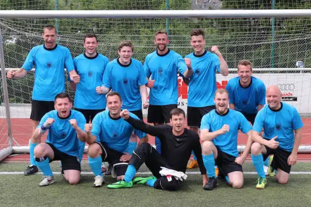 Diesjähriger Sieger des „Dünsch-Cups“ und Gewinner des Wanderpokals wurde die Mannschaft der Einsatzführungsausbildungsinspektion 23 (Foto: Daniel Heinen).