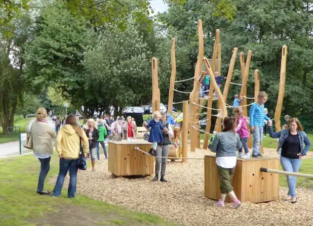 Der Industriekulturelle Spielplatz im Iserlohner Barendorf ist eröffnet (Foto: Stadt Iserlohn).