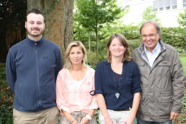 Andreas Pretsch, Ines Kieserling, Judith Stahl und Manfred Kattenborn (von links) vom Sozialpsychiatrischen Dienst sind Ansprechpartner für den Trialog (Foto: Kreis Olpe).