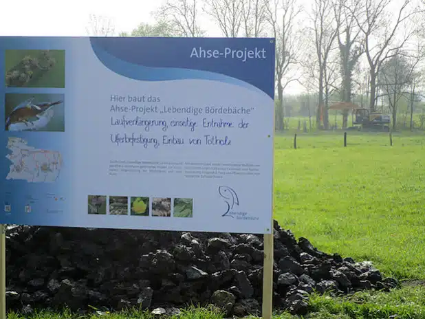 Die Maßnahmen am Salzbach und an der Kortemühle sind Teil des Ahse-Projekts „Lebendige Bördebäche“ (Foto: Lukas Piske/Kreis Soest).