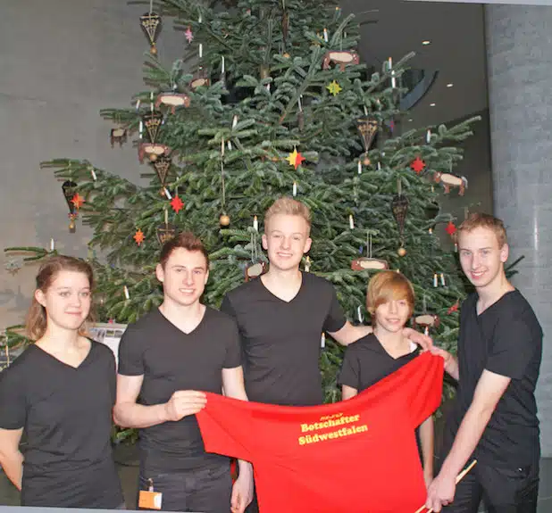 Die jungen Musiker als Botschafter Südwestfalens im Bundestag (Foto: Detlef Krüger/Märkischer Kreis).