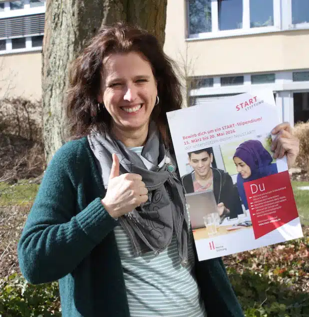 Dagmar Sprenger wirbt für das START-Stipendium (Foto: Kreis Olpe).