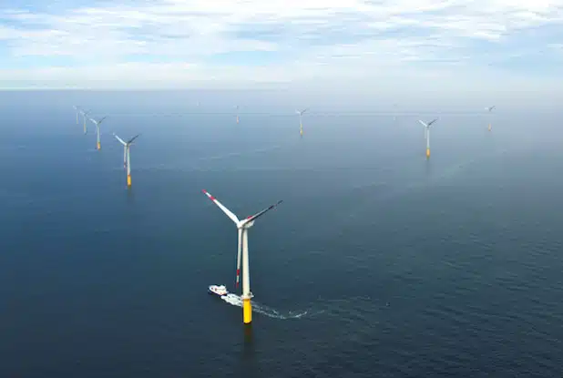 Bilanz nach sechs Monaten: 452 Millionen Kilowattstunden Ökostrom hat der Windpark erzeugt - Quelle: Trianel GmbH/Jan Oelker.