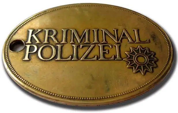 Kriminaldienstmarke (Quelle: Kreispolizeibehörde Siegen)
