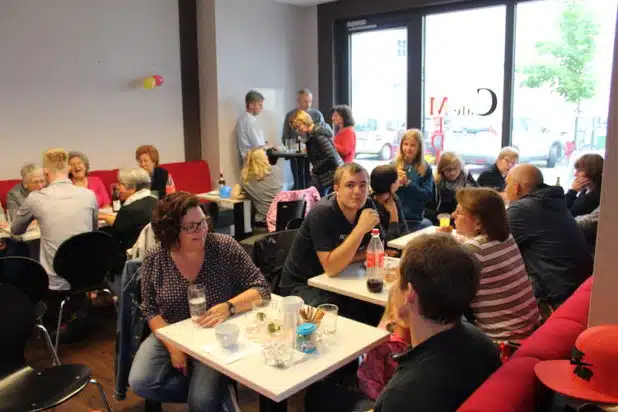 Das Team von eBody feierte in den Räumlichkeiten des Medicum Cafés