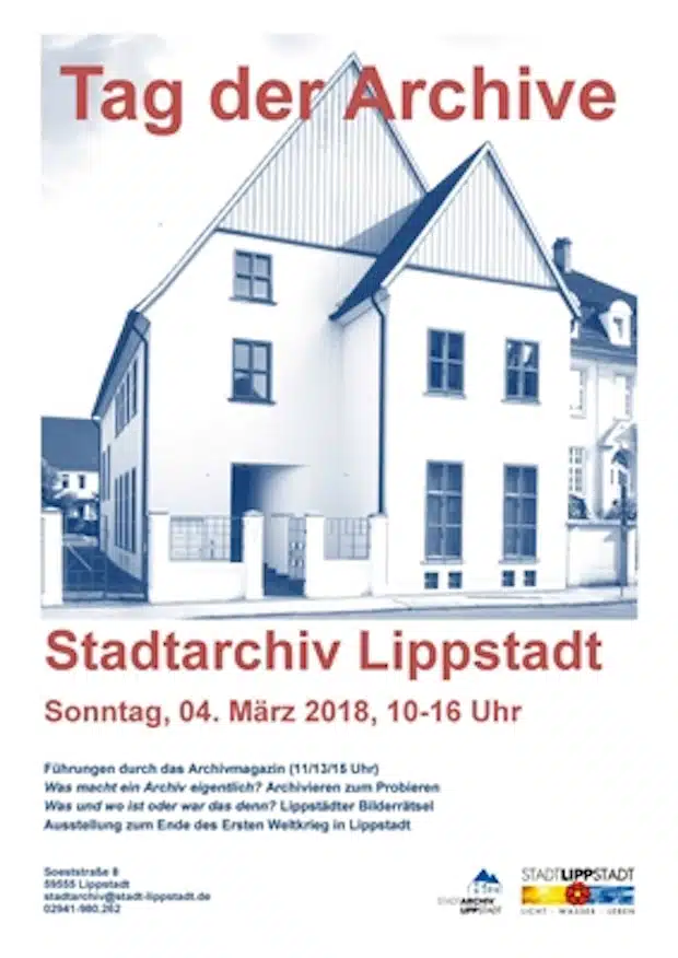 Tag der Archive: Stadtarchiv Lippstadt gewährt Einblick